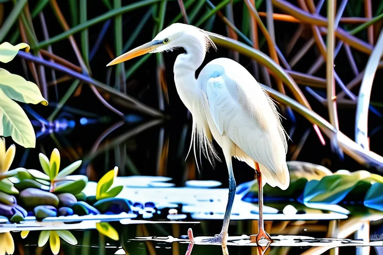 white heron