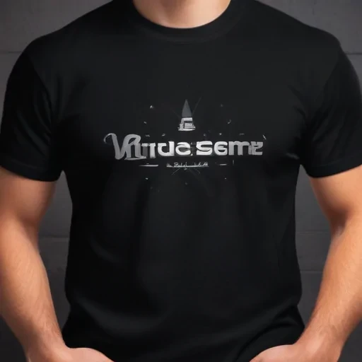 mockup tshirt black