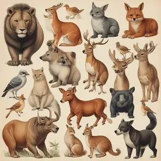 vintage illustrations animals