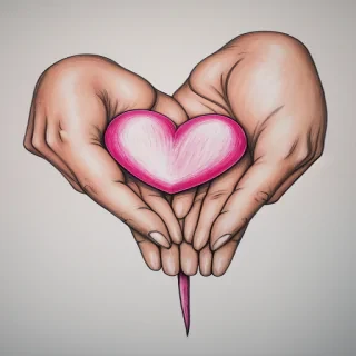hand drawn heart