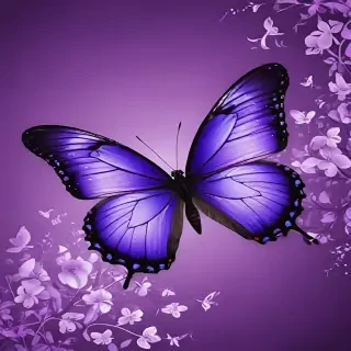 purple wallpapers butterfly