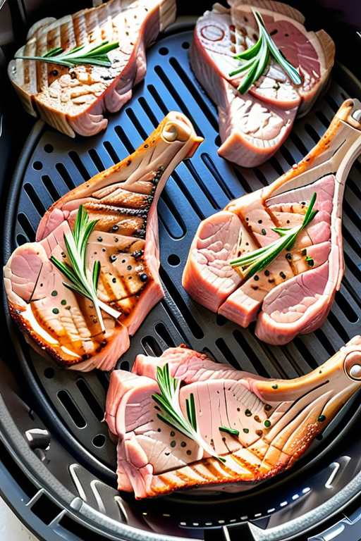 thin cut pork chops in air fryer