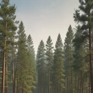 pine trees transparent background