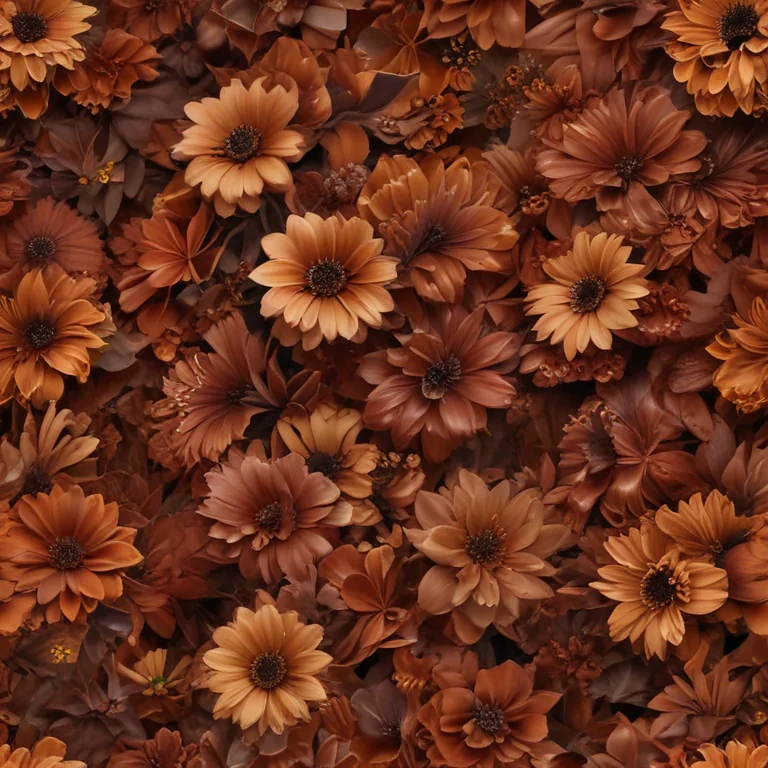 aesthetic brown flowers
