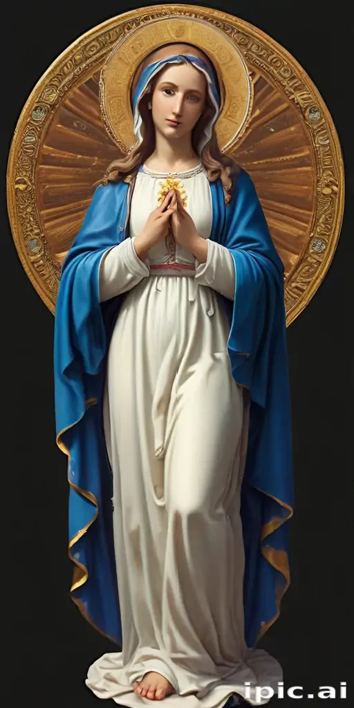 virgin mary clip art