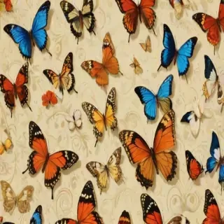 background with butterflies