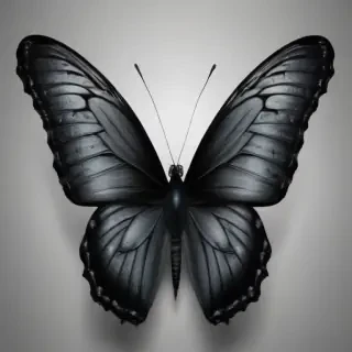 black butterfly outline