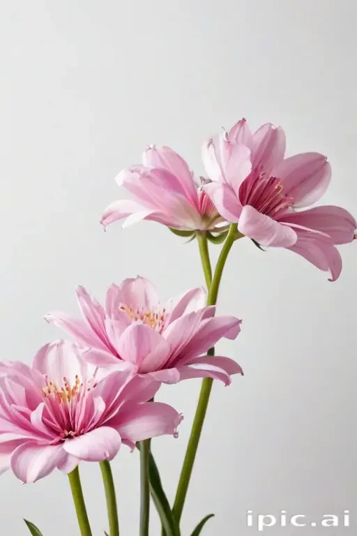 flowers with white background