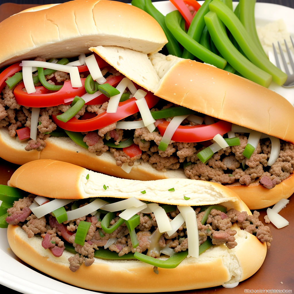 ground beef philly cheese steak recipe