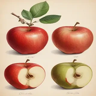 drawings of apples