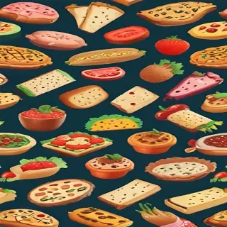 animated food
