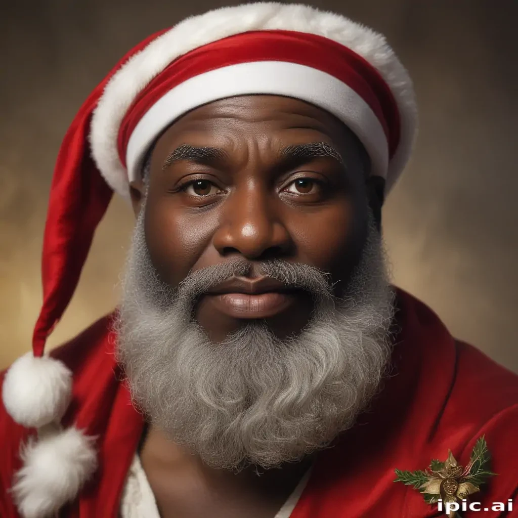 image of black santa