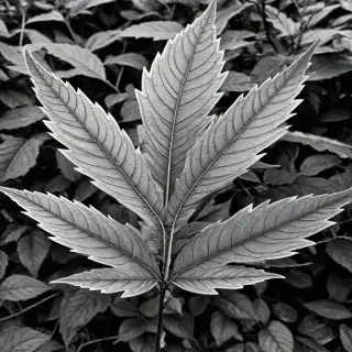 clipart of leaf black and white