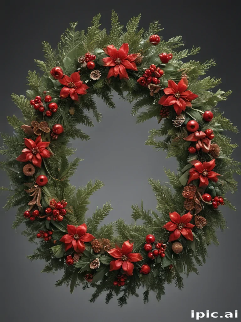 christmas wreath transparent