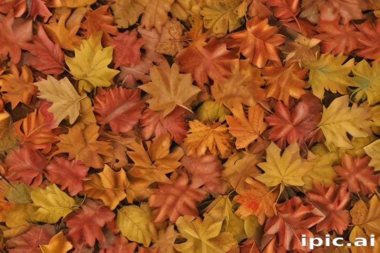 fall leaves aesthetic