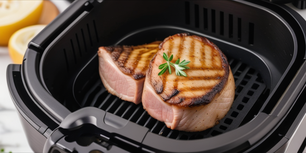 air fryer frozen pork chops