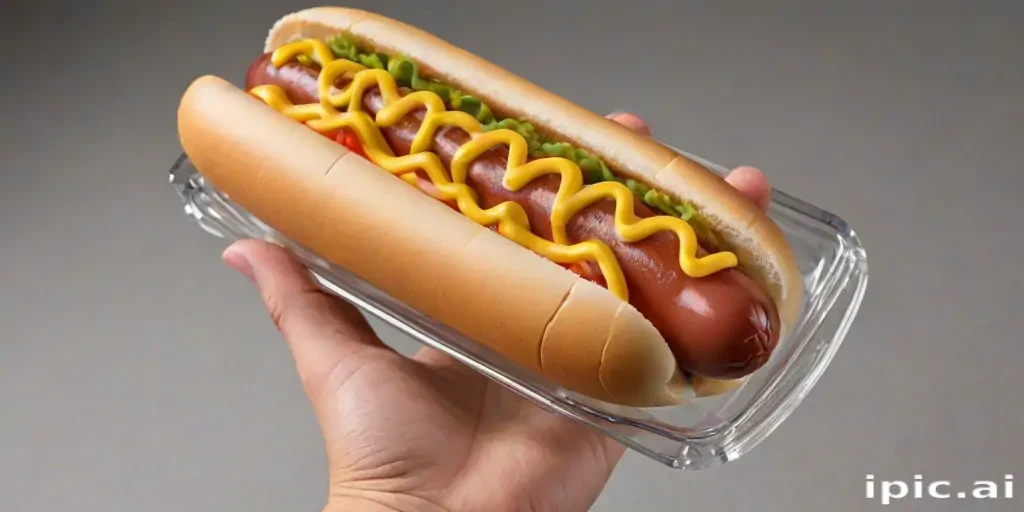 transparent hot dog