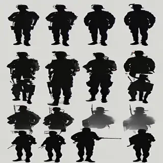 soldier silhouette png