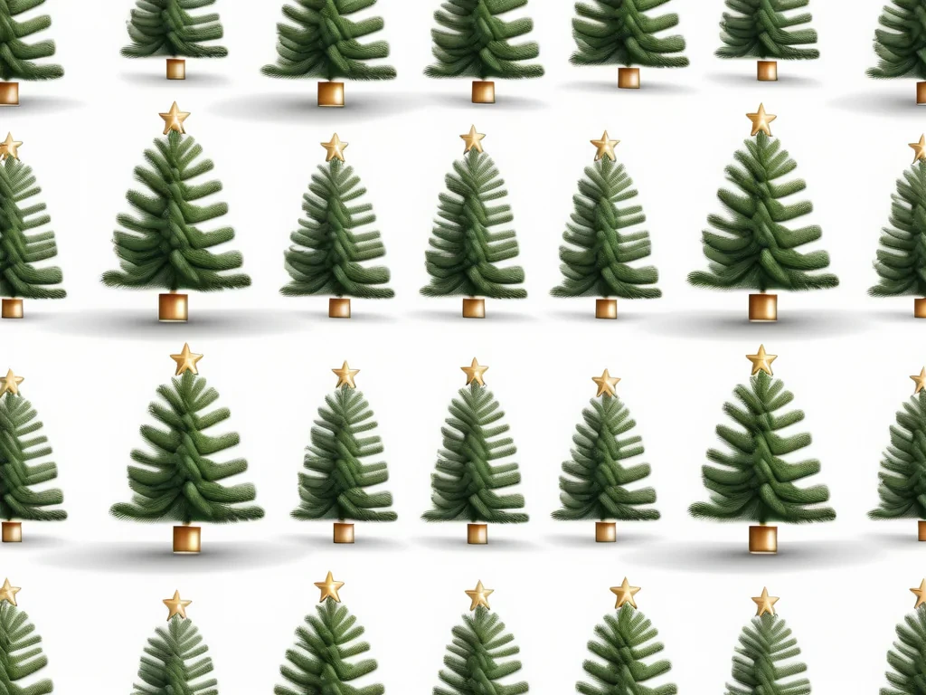 christmas tree white background
