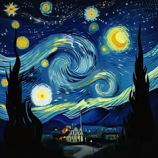 starry night png