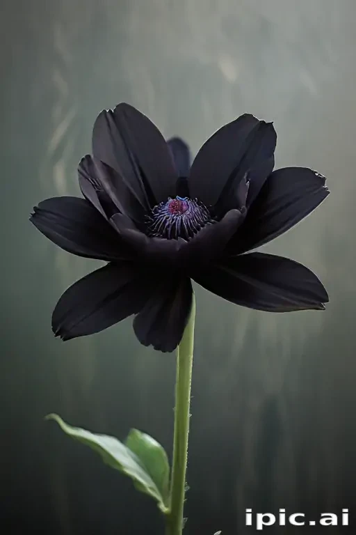 black flower
