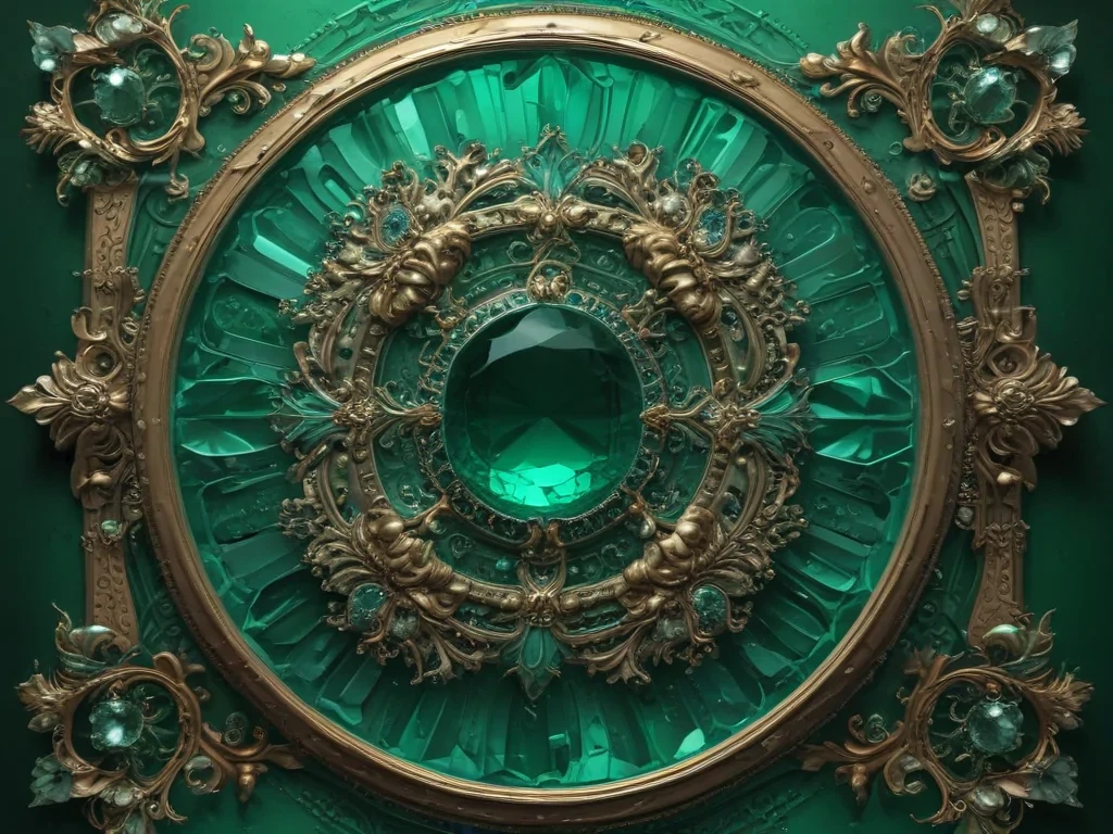emerald green bg