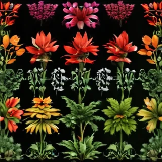 plants no background