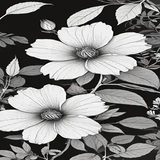 flower line art