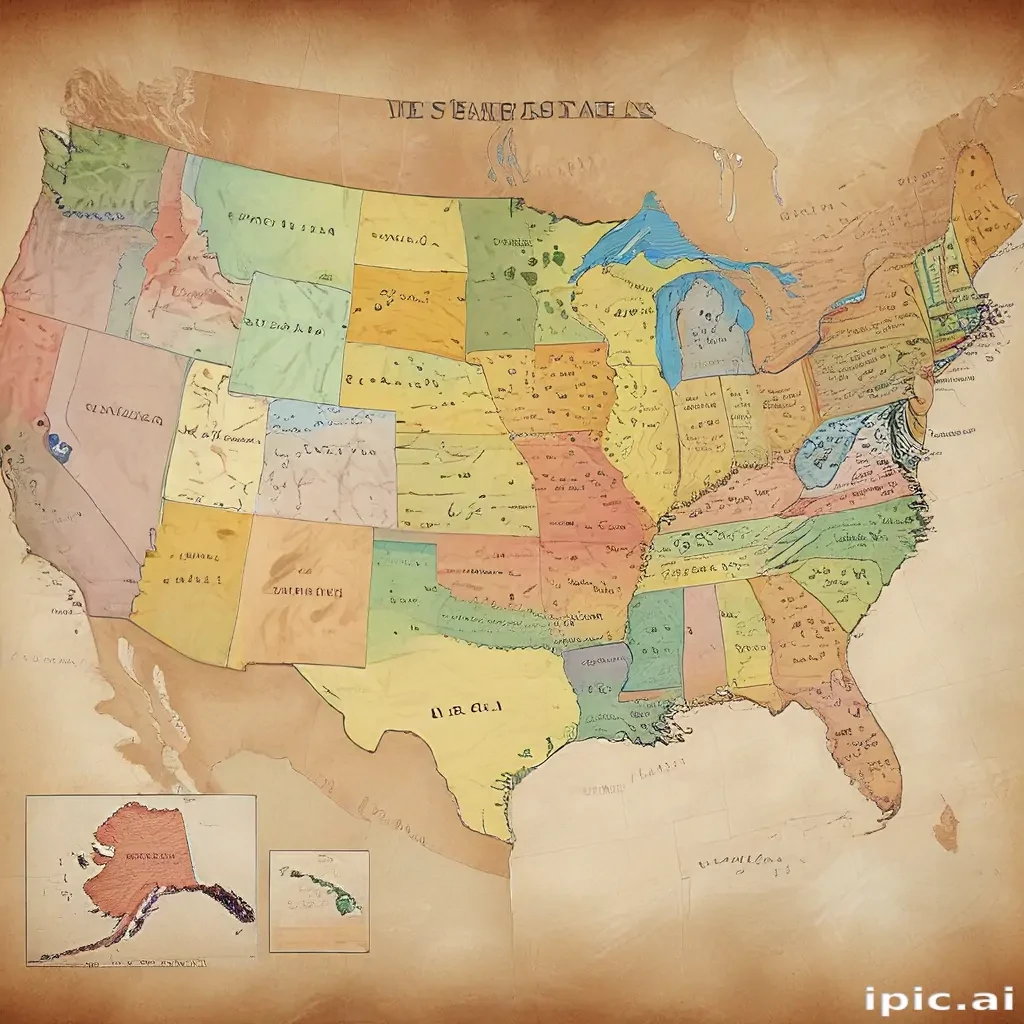 map of the us states