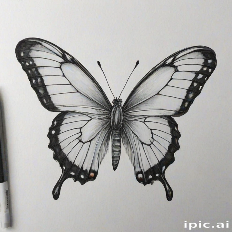 drawing butterfly