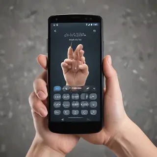 hold phone png