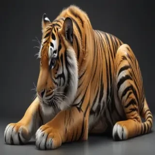 transparent tiger