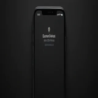 black background phone