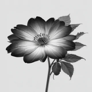 flower png black and white