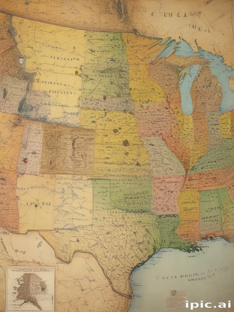 united states map with state names