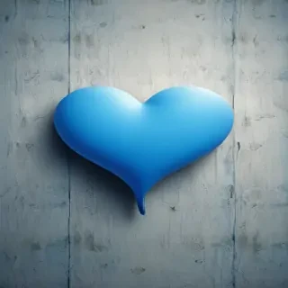 blue heart wallpaper