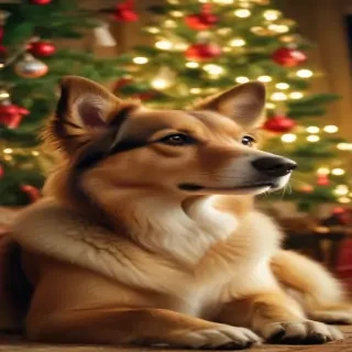 christmas dog backgrounds