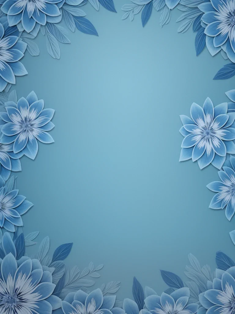 blue floral background