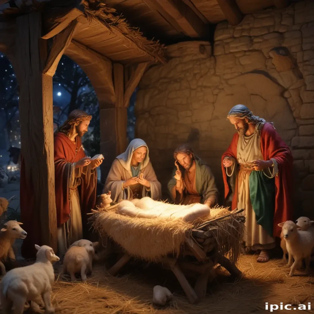 manger scene images free