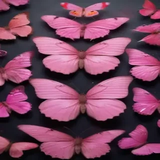 images of pink butterflies