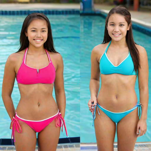 high school pool bikini
