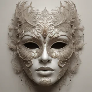 drawing of a mask