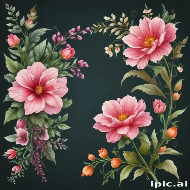 clipart borders flowers