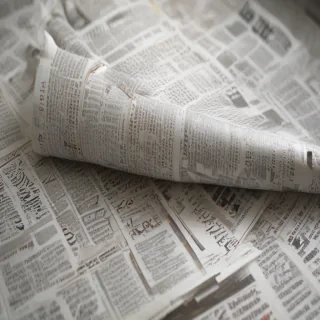newspaper transparent