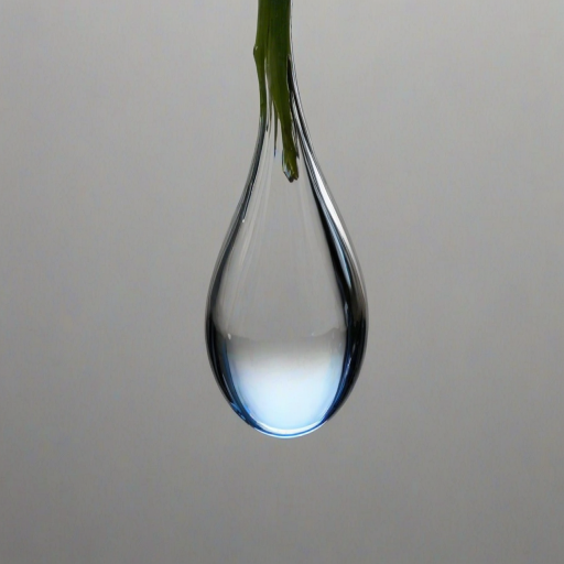 transparent water drop