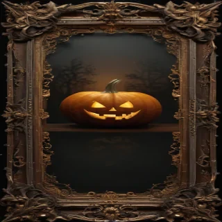 halloween border transparent