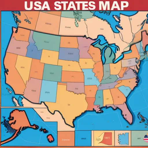 usa states map