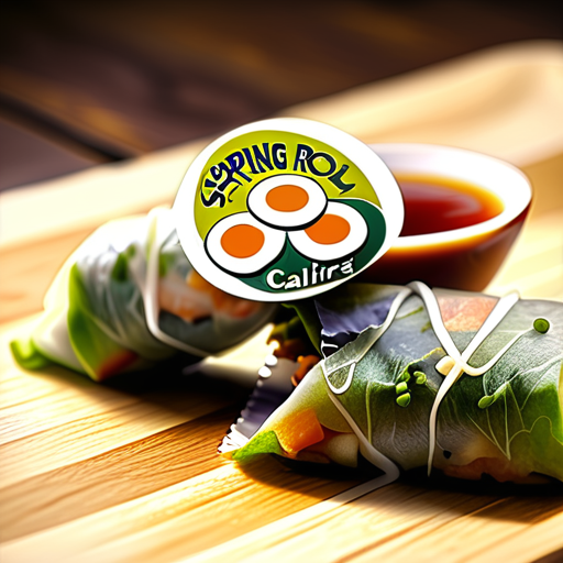 calories in spring roll wrappers