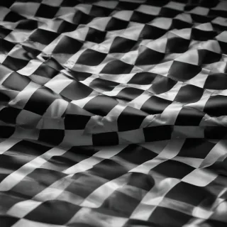 black and white checkered background