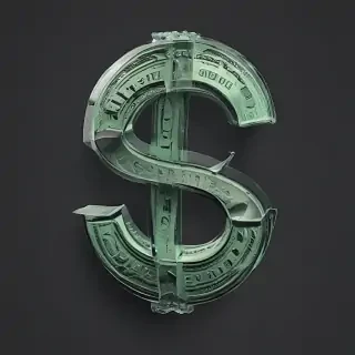 transparent dollar sign